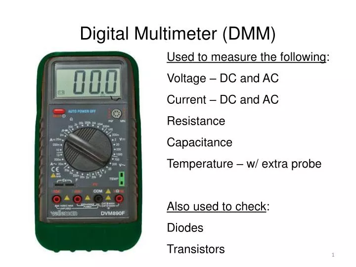digital multimeter dmm