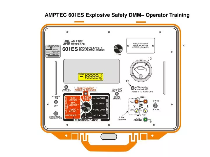 amptec 601es explosive safety dmm operator training