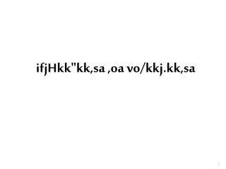 ifjhkk kk sa oa vo kkj kk sa