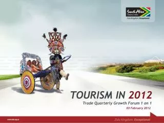 TOURISM IN 2012