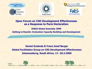 Open Forum on CSO Development Effectiveness as a Response to Paris Declaration