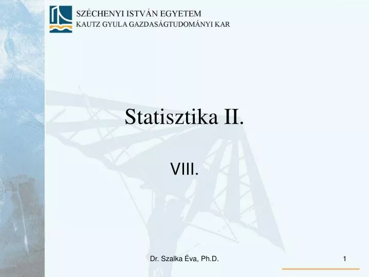 statisztika ii