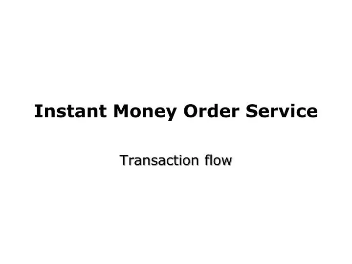 money order services