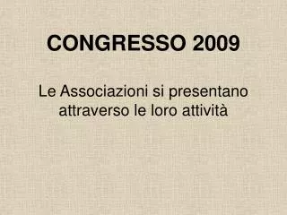 congresso 2009