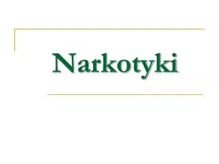 narkotyki