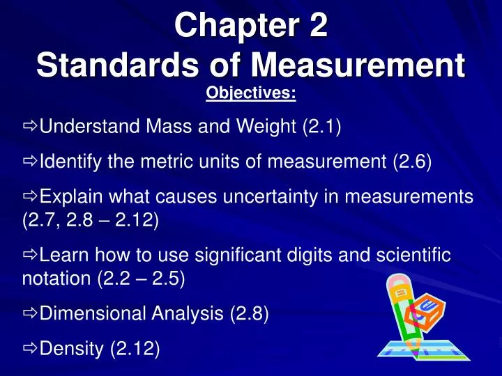 chapter 2 standards of measurement