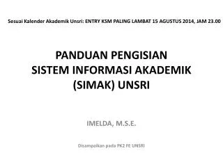 PPT - SISTEM INFORMASI AKADEMIK PowerPoint Presentation, Free Download ...