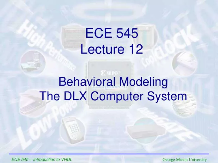 behavioral modeling the dlx computer system