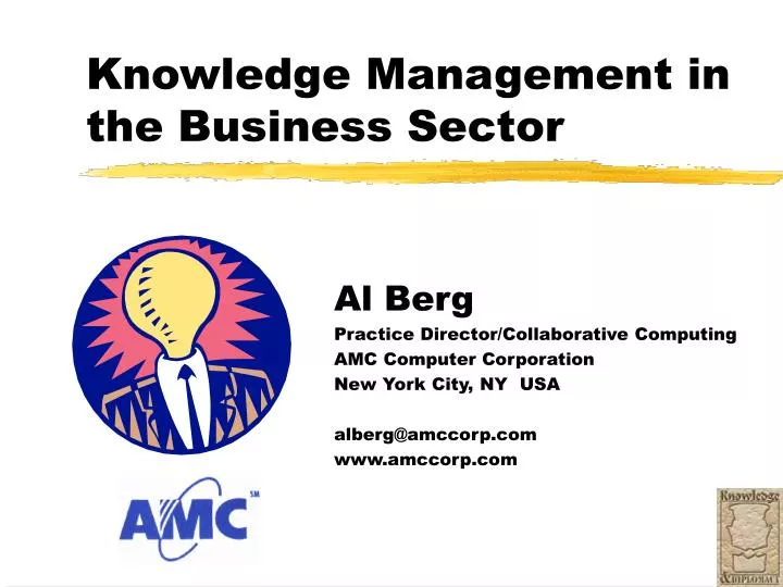 knowledge management in the business sector