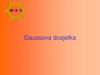 gaussova dosjetka