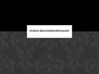 Public Relations Specialist