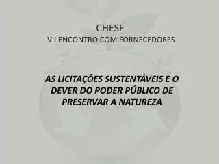 chesf vii encontro com fornecedores