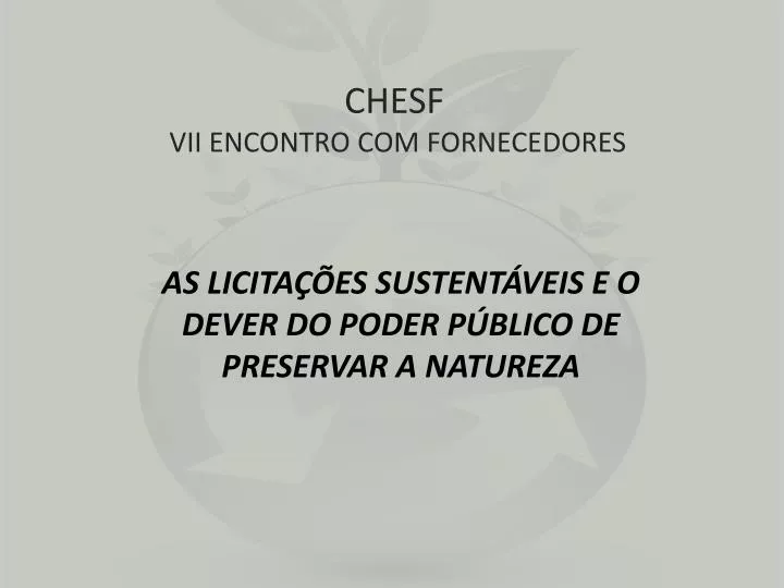 chesf vii encontro com fornecedores