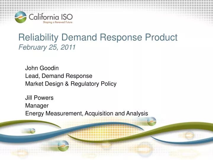 reliability demand response product february 25 2011