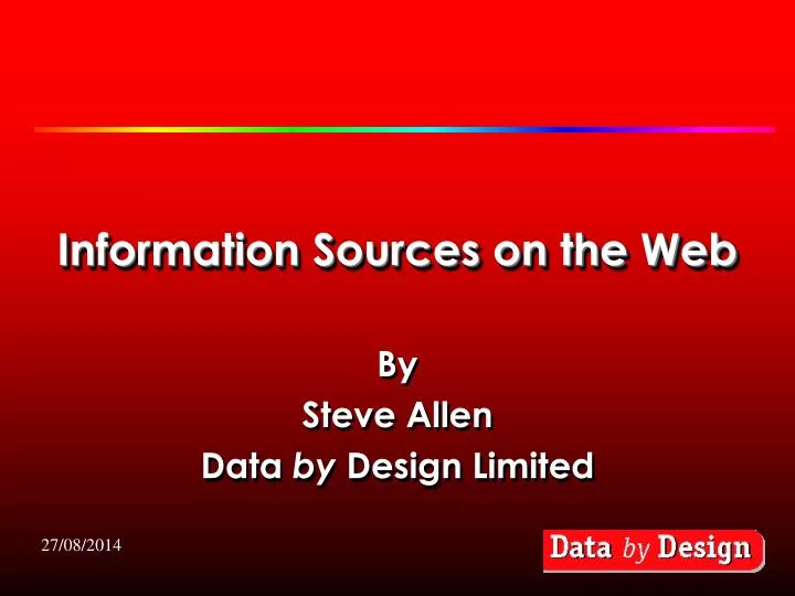 information sources on the web