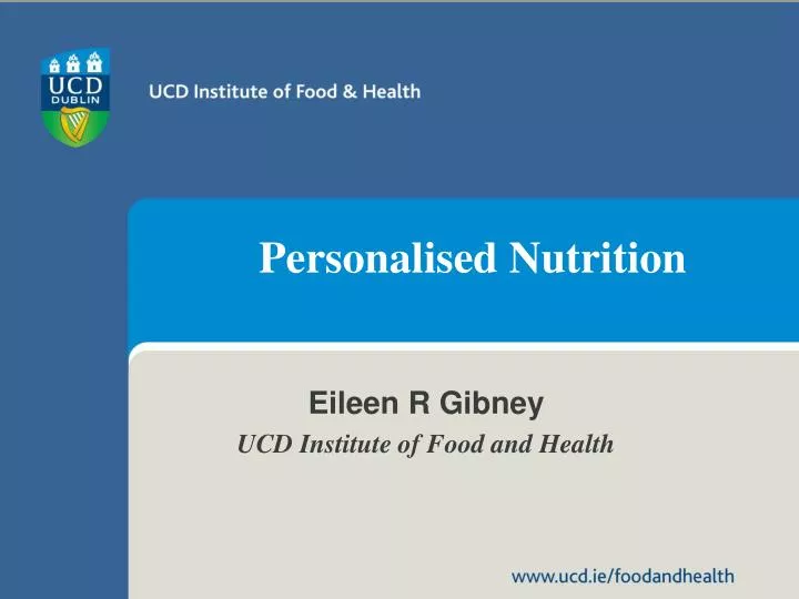 personalised nutrition