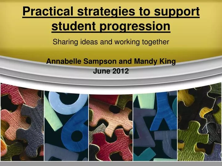 practical strategies to support student progression