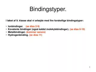 bindingstyper