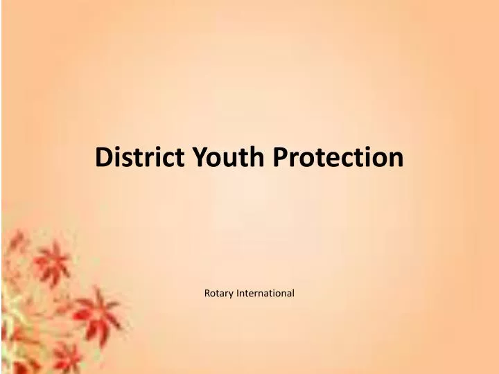 district youth protection