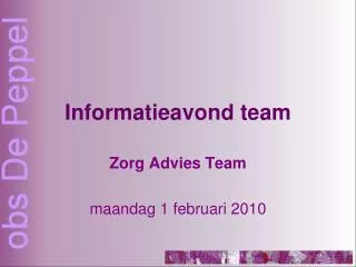 informatieavond team