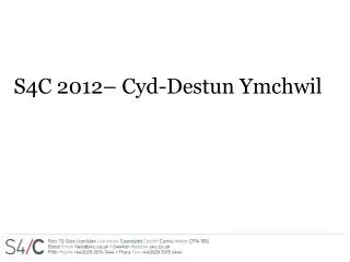 s4c 2012 cyd destun ymchwil
