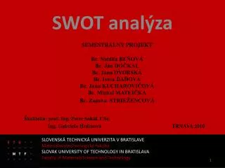 swot anal za