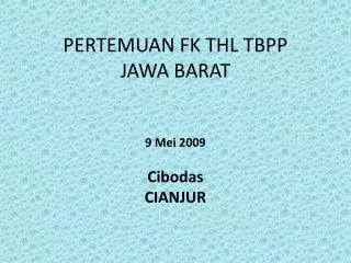 pertemuan fk thl tbpp jawa barat