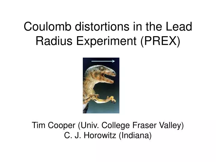 coulomb distortions in the lead radius experiment prex