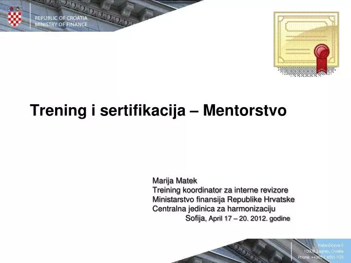 trening i sertifikacija mentor stvo