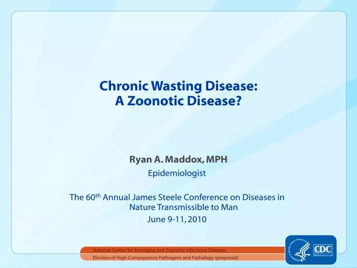 chronic wasting disease a zoonotic disease