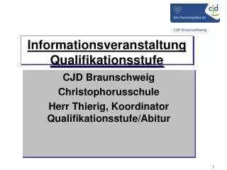 informationsveranstaltung qualifikationsstufe