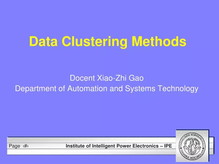 data clustering methods