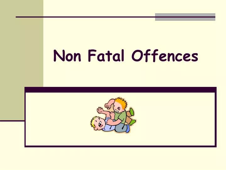 non fatal offences