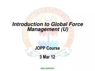 PPT - Global Force Management (U) PowerPoint Presentation, free ...