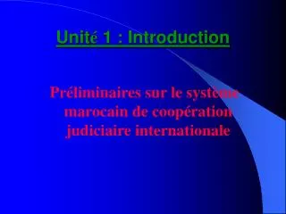 unit 1 introduction