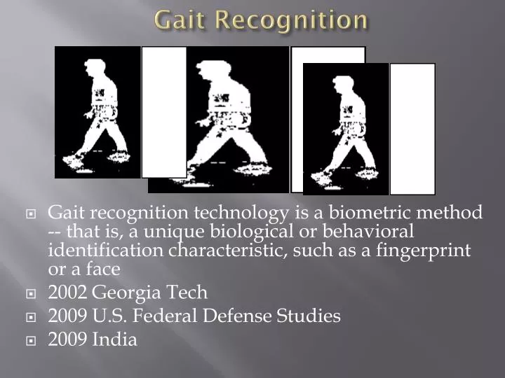 gait recognition