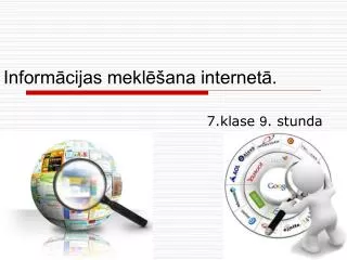 inform cijas mekl ana internet