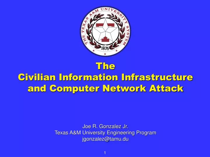 the civilian information infrastructure and computer network attack