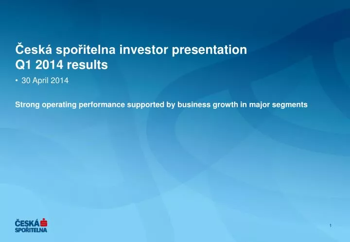esk spo itelna investor presentation q1 2014 results