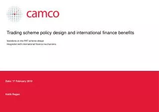 Trading scheme policy design and international finance benefits
