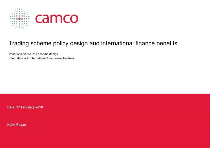trading scheme policy design and international finance benefits