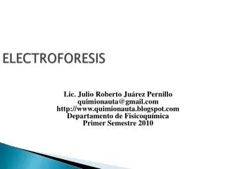 electroforesis