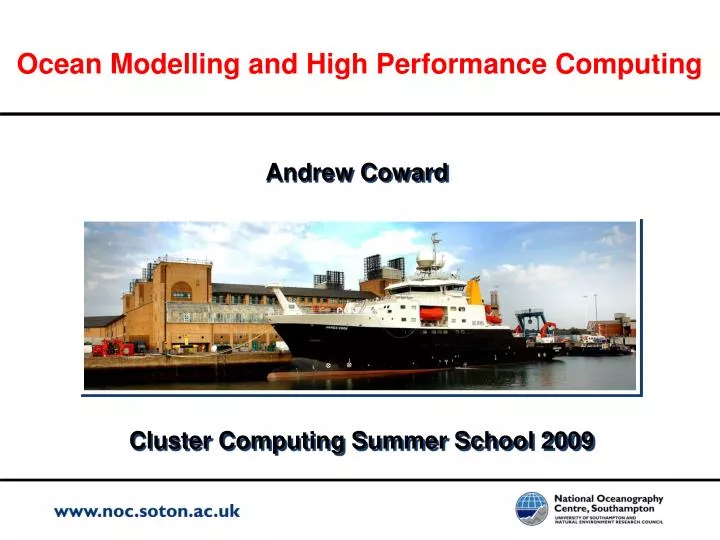 ocean modelling and high performance computing