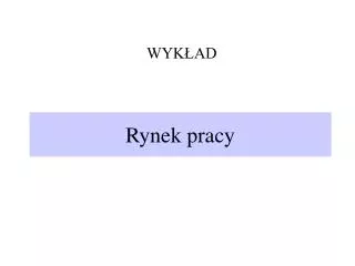rynek pracy