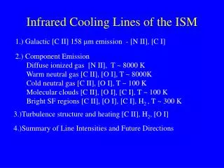 Infrared Cooling Lines of the ISM