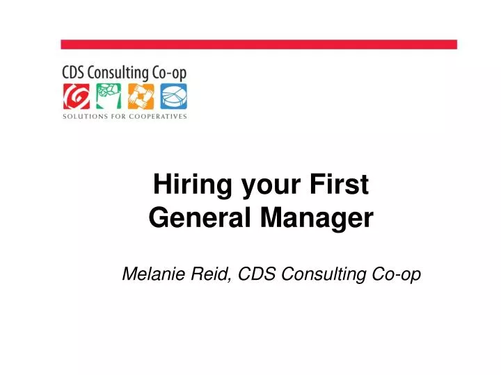 hiring your first general manager