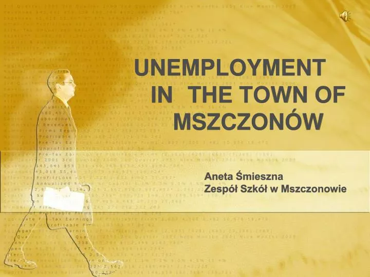 unemployment in the town of mszczon w