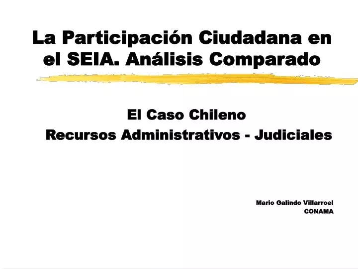 la participaci n ciudadana en el seia an lisis comparado