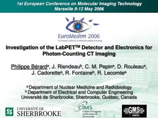 Investigation of the LabPET TM Detector and Electronics for Photon-Counting CT Imaging
