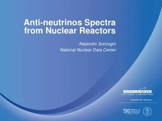 Anti-neutrinos Spectra from Nuclear Reactors